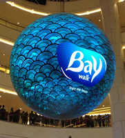 Écran vidéo Led rond 3d à 360 degrés, affichage couleur intérieur extérieur P3 P6 sphère affichage mural Led Module sphérique en forme de boule