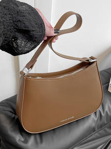 Sac à bandoulière sous le bras 2025 – Nouveau style, sac à main femme tendance, livraison directe usine, deux sangles, fermeture éclair - Product Image 3