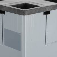 Boîte de palette en plastique pliable réutilisable / Conteneur de palette pliable en PP pour le transport de marchandises en vrac et la logistique