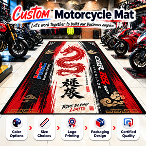 <span class=keywords><strong>Tapis</strong></span> de moto personnalisé, <span class=keywords><strong>tapis</strong></span> antidérapant, <span class=keywords><strong>tapis</strong></span> en nylon et caoutchouc imperméable pour accessoires de moto personnalisés, utilisation en extérieur - Product Image 1