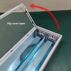 Réflecteur miroir en fer et aluminium 300X1200W panneau de lumière <span class=keywords><strong>LED</strong></span> intégré 0.5mm épaissi lumière de purification <span class=keywords><strong>LED</strong></span> 6000K lumière du jour 3 ans - Product Image 2