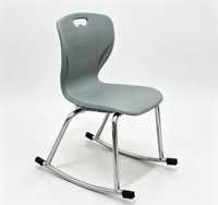 Chaise à bascule en plastique au design moderne, populaire pour les salles de classe, les mobilier scolaire, l'extérieur, la maison et le bureau, 10 unités empilables