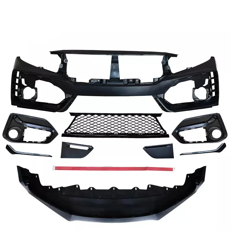 Wholesale car bumpers with grille for 16-20 Tenth Generation Honda Civic modified new style TR Body kit Automotive bodykit