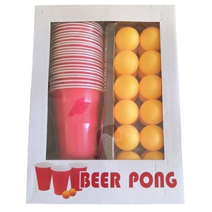 Merveilleux jeu de fête jeu de <span class=keywords><strong>pong</strong></span> <span class=keywords><strong>géant</strong></span> Tasses de fête de bière-<span class=keywords><strong>pong</strong></span> de table tasse rouge pour jouets intérieurs et extérieurs jeu de famille - Product Image 2