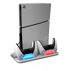 OEM <span class=keywords><strong>PS5</strong></span> Slim Wall Mount Kit con ventilador de refrigeración y estación de carga, <span class=keywords><strong>PS5</strong></span> Slim Floating Mount para PlayStation 5 - Product Image 3