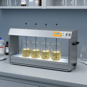 Appareil de floculation numérique à bain-marie, mélangeur de laboratoire, processus de floculation thermostaté, contrôle précis des RPM, électronique - Product Image 3