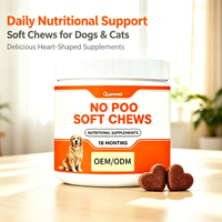 Friandises à mâcher molles No Poo, compléments nutritionnels pour animaux de compagnie pour empêcher les chats et les chiens de manger leurs excréments ; Compléments probiotiques ; OEM