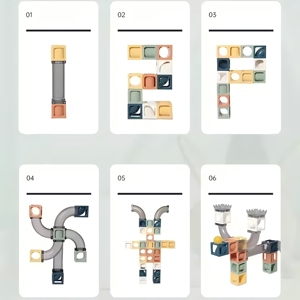 磁石41個大理石タンレーストラック磁気ブロック建築用おもちゃ - Product Image 5