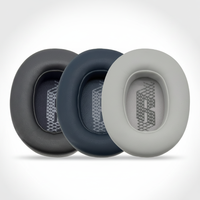 Coussinets d'oreille en cuir protéiné à succès pour casque JBL Live770NC, rembourrage en mousse à mémoire de forme, fixation facile par clip, coussinets de remplacement doux