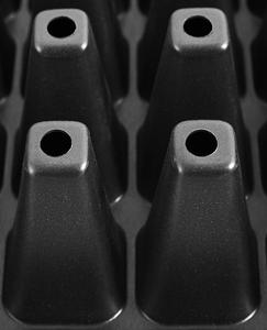 Bandeja de Propagación de Semillas con 105 Orificios, Bandeja de Plástico de Poliestireno con Líneas Guía para Protección de Raíces y Canaletas para Equilibrio de Agua - Product Image 2