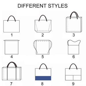 Bolso de hombro gráfico personalizado de alta calidad <span class=keywords><strong>PP</strong></span> no tejido diseño de moda patrón de letras bolsa de compras - Product Image 2