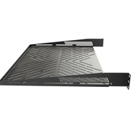 Tiroir de rack serveur métallique robuste de 19 pouces 1U verrouillable pour centre de données