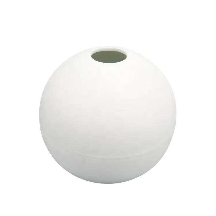 Keramik Porzellan Nordic Ball geformte runde Vase dekorative Wohnkultur weiße minimalist ische Pflanze einzigartige abstrakte Vasen