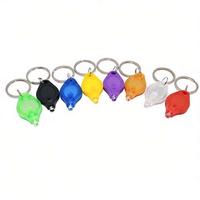 Mini lampe torche LED portable en plastique faite à la main, porte-clés, cadeau promotionnel pour les salons de coiffure, les spas et les utilisations sportives