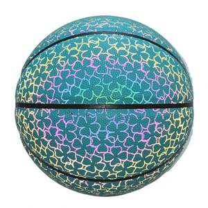 Balón de Baloncesto LED que Brilla en la Oscuridad, Superficie Reflectante para Juegos Nocturnos, Agarre Mejorado, Activado por Flash de Teléfono, Cubierto de PU, Deportivo - Product Image 4
