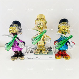 Usine de placage au chrome, vente en gros de figurines de jeu Mario colorées, mini-sculptures, sculptures d'ours en peluche électroplaquées - Product Image 6