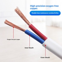 Harga Grosir Kabel Listrik Fleksibel Tembaga Berisolasi PVC Tegangan Rendah 1*4.0 mm 3-inti H05VV-F untuk Konstruksi