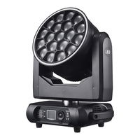 Luz de Escenario Móvil LED de 350W, 19 LED 4 en 1 de 15W, 50000H de Vida Útil, Ángulo de Haz de 4.5°, Control DMX512 y por Voz para DJ, Fiestas y Clubes