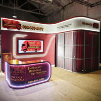 Stand d'exposition premium Seg Lightbox, stand modulaire pour exposition commerciale avec cadre à montage rapide, stand d'exposition avec écran LED pour salons professionnels