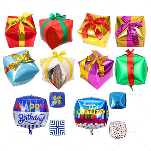 Ballons en feuille d'hélium gonflables en forme de <span class=keywords><strong>cube</strong></span> décoratifs en gros pour les décorations de fête de Noël et de Pâques - Product Image 2