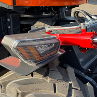 Chariot élévateur tout-terrain fiable de 3,5 tonnes 4x4 diesel, chariot élévateur hydraulique hors route avec une grande efficacité et une grande stabilité