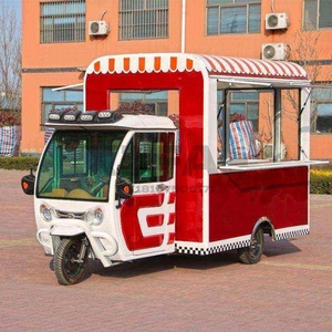 Remorque-chariot alimentaire pour moto en fer léger, avec tiroir congélateur et chauffant commercial pour la vente de glaces, bonbons et chips - Résistant à la rouille - Product Image 4