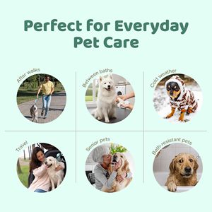Toallitas Ecológicas para Mascotas, Hipoalergénicas y Biodegradables, para Limpiar Patas y Pelaje de Perros y Gatos - Product Image 4