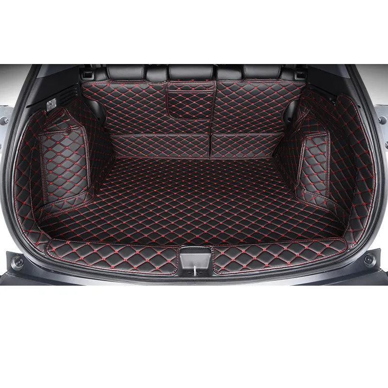 De coche de cuero Mat tronco de carga de forro para soueast DX3 2016, 2017, 2018, 2019, 2020, 2021, parte trasera de esteras plenamente cobertura 5d estilo auto