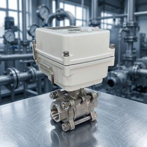 บอลวาล์วไฟฟ้าทนความร้อนสูง 1" ~ DN50 SS304 สแตนเลส - Product Image 3