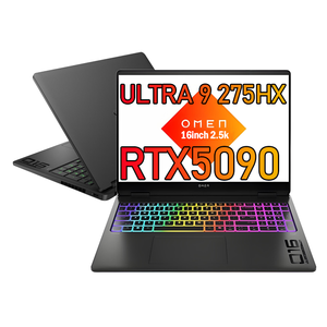 โน้ตบุ๊กเกมมิ่ง Omen Ultra ขนาด 16 นิ้ว พร้อม RTX 5090/5080/5070 Ti แรม 32GB ความจุ 1TB หน้าจอ 2.5K 240Hz คีย์บอร์ดภาษาอังกฤษ - Product Image 1
