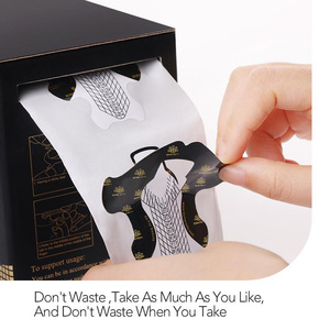 BORN PRETTY 500 Unids/set Nail Form Paper Venta al por mayor Acrílico UV Gel Extensión Nail Tools Dual Nail Forms para uso en salón - Product Image 4