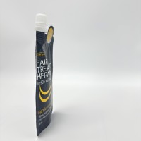 Pochette à bec verseur rechargeable Carebeau pour shampoing, après-shampoing et gel douche avec gaufrage |   Emballage en sachet rétractable en PE recyclable, personnalisable