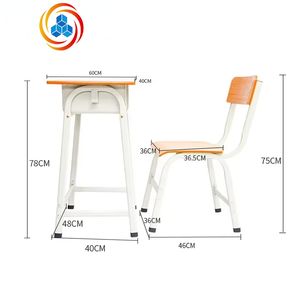 Muebles Escolares Modernos para Aulas y Pasillos, Juego de Mesa y Silla de Metal Resistente para Estudiantes, Venta al Por Mayor - Product Image 4