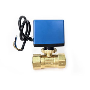 Actionneur BV03G2D20SA/220 pour système de climatisation et de chauffage, vanne à boisseau sphérique motorisée en laiton avec certification CE, BV03G2D20SA/220, 2 ports motorisés - Product Image 1