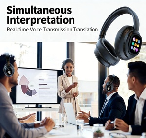 Casque Bluetooth intelligent OEM X1PRO avec écran LCD magnétique, fonction multi-usages, écouteurs pour voyages d'affaires - Product Image 3