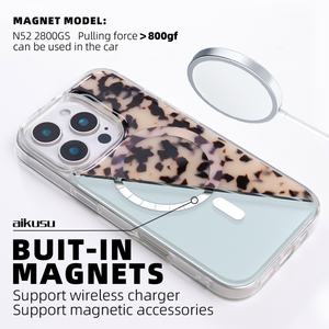 Coque de téléphone magnétique de luxe en résine antichoc de 1,5 mètre, motif écaille de tortue blonde, pour iPhone 17 Air, 17 Pro Max, 16 Pro Max - Product Image 4