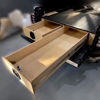 Jeep RANGER T9 T7 4x4 Offroad Car Drawer Storage System Tiroirs arrière en bois Boîte de rangement pour l'amélioration de l'intérieur