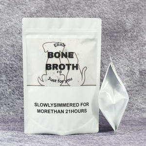 Sachet souple personnalisé imprimé, résistant à l'humidité, avec fermeture éclair, en plastique, pour aliments pour animaux de compagnie (chien), avec logo - Product Image 3