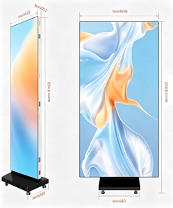 Écran LED d'intérieur P1.86 GOB, lecteur publicitaire mobile sur pied, affichage numérique à taux de rafraîchissement élevé avec système NOVA Tb40 - Product Image 3