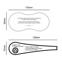 Autocollants transparents compostables pour maillots de bain, étiquettes personnalisées pour vêtements, pour l'emballage de bikinis et de sous-vêtements