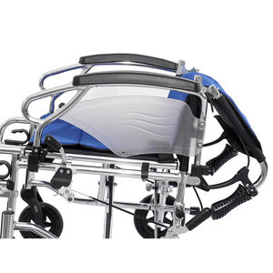 כיסא אלומיניום נייד עם רוחב מושב 46 ס "מ רוחב מושב, מגבלת משקל 100 ק" ג וגלגלים אחוריים להסרה קלה - Product Image 6