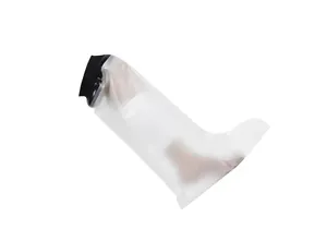BLUENJOY penutup cor untuk kaki mandi dewasa pelindung tahan air perban luka mandi rusak panjang kaki lutut luka luka bakar dapat digunakan kembali