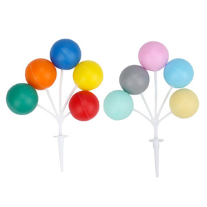 Colorful Plastic Round Cake Toppers Reusable Birthday Party Decoration Plugin For Kids Birthday Cake - Product Image 4