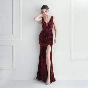 <span class=keywords><strong>Vestido</strong></span> <span class=keywords><strong>Largo</strong></span> <span class=keywords><strong>de</strong></span> <span class=keywords><strong>Fiesta</strong></span> con Lentejuelas Coloridas para Mujer, Disponible en Stock - Product Image 6