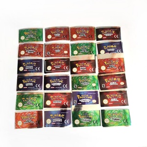 Pegatinas Metálicas Holográficas para Cartuchos de Juego ESP en Español, Versiones Leaf Green, Fire Red, Ruby, Emerald y Sapphire para GBA Game Boy Advance - Product Image 2