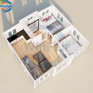 WinFair Prix compétitif Australie 2 chambres préfabriquées 20 pieds maisons conteneurs pliantes extensibles <span class=keywords><strong>maison</strong></span> modulaire préfabriquée moderne - Product Image 5