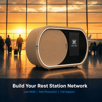 Capsule de sommeil intelligente à paiement à l'utilisation, en libre-service, pour aéroports, avec réservation intelligente pour les zones de terminal et de transité