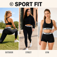 Bande élastique en nylon jacquard avec logo personnalisé, noir et blanc, avec inscription SPORT, pour sous-vêtements de sport et boxers.