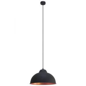 Lampadario a 1 LUCE TRURO 2 NERO H. 110CM - 1X60W E27 - Product Image 1