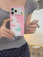 Nouvelle coque de téléphone de luxe à pois pour femme, style rétro laser, pour iPhone 17 Pro Max 16 Pro Max 15 Pro, vente en gros